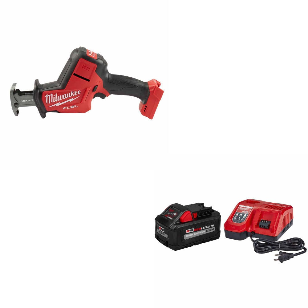 Milwaukee 2719-20 M18 FUEL Hackzall, Bare W/ 48-59-1880 M18 XC8.0 Starter Kit
