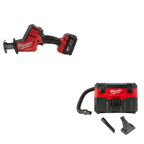 Milwaukee 2719-21 M18 FUEL Hackzall Kit W/ FREE 0880-20 18V Wet/Dry Vacuum, Bare