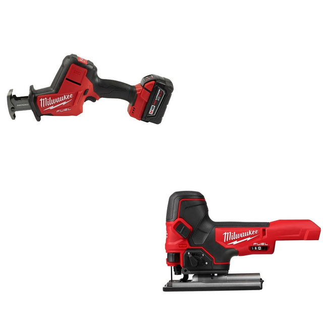 Milwaukee 2719-21 Hackzall Kit W/ FREE 2737B-20 Barrel Grip Jig Saw