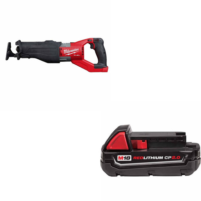 Milwaukee 2722-20 M18 FUEL Super SAWZALL W/ 48-11-1820 M18 2.0 Battery Pack
