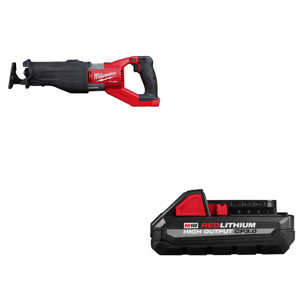 Milwaukee 2722-20 M18 FUEL Super SAWZALL W/ 48-11-1835 M18 CP3.0 Battery