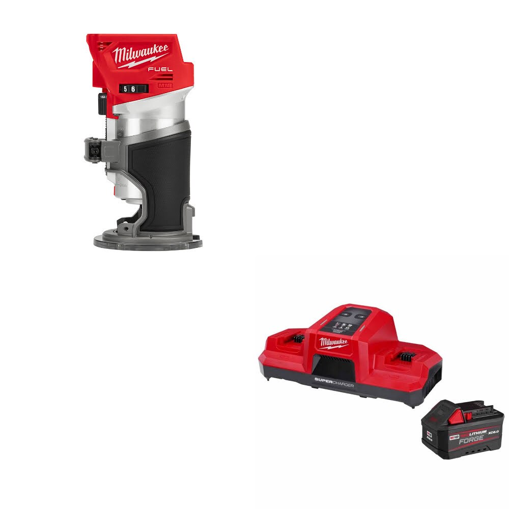 Milwaukee 2723-20 M18 FUEL Router, Bare Tool W/ 48-59-1861 M18 18V Starter Kit