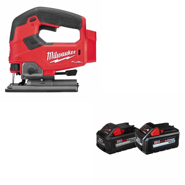 Milwaukee 2737-20 M18 FUEL Jig Saw, Bare W/ 48-11-1868 M18 18V Battery, 2 Pack
