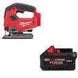 Milwaukee 2737-20 M18 FUEL Jig Saw, Bare W/ 48-11-1881 M18 XC8.0 Battery Pack