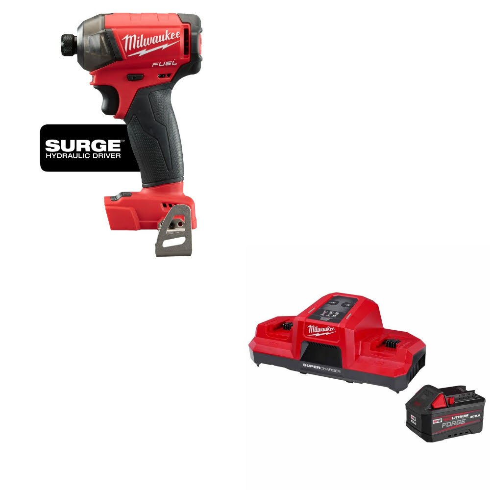 Milwaukee 2760-20 M18 FUEL 1/4" Hex Driver W/ 48-59-1861 M18 18V Starter Kit