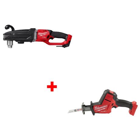 Milwaukee 2809-20 1/2" Right Angle Drill w/ FREE 2719-20 M18 FUEL Hackzall, Bare