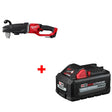 Milwaukee 2809-20 1/2" Right Angle Drill w/ FREE 48-11-1865 XC6.0 Battery Pack