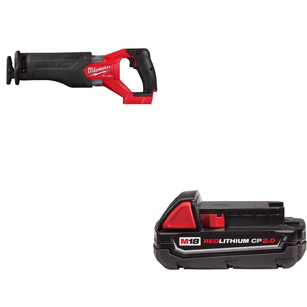 Milwaukee  2821-20 M18 FUEL SAWZALL Recip Saw W/ 48-11-1820 M18 2.0 Battery Pack