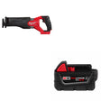 Milwaukee  2821-20 M18 FUEL SAWZALL Recip Saw W/ 48-11-1850R M18 XC5.0 Battery