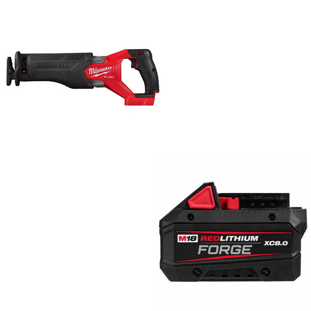 Milwaukee  2821-20 M18 FUEL Recip Saw W/ 48-11-1881 M18 XC8.0 Battery Pack