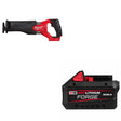 Milwaukee  2821-20 M18 FUEL Recip Saw W/ 48-11-1881 M18 XC8.0 Battery Pack