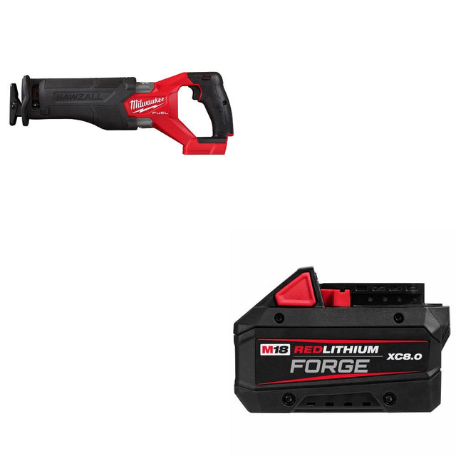 Milwaukee  2821-20 M18 FUEL Recip Saw W/ 48-11-1881 M18 XC8.0 Battery Pack