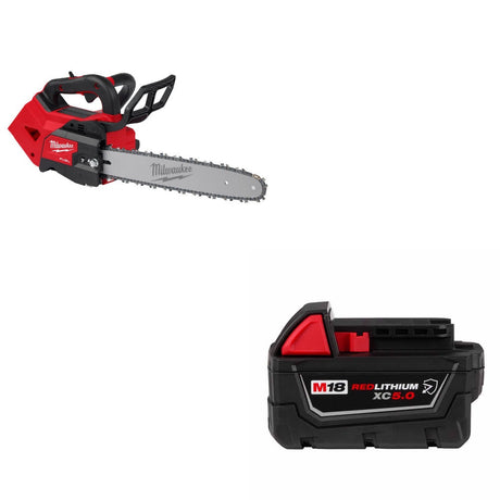 Milwaukee 2826-20T M18 FUEL 14" Chainsaw W/ 48-11-1850R M18 XC5.0 Battery