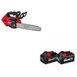 Milwaukee 2826-20T M18 FUEL 14" Chainsaw W/ 48-11-1868 M18 18V Battery, 2 Pack