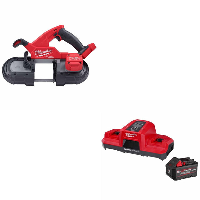 Milwaukee 2829-20 M18 FUEL Band Saw, Bare W/ 48-59-1861 M18 18V Starter Kit