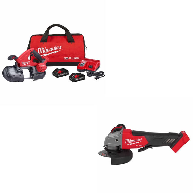 Milwaukee 2829-22 M18 FUEL Band Saw Kit W/ FREE 2880-20 M18 FUEL Grinder, Bare