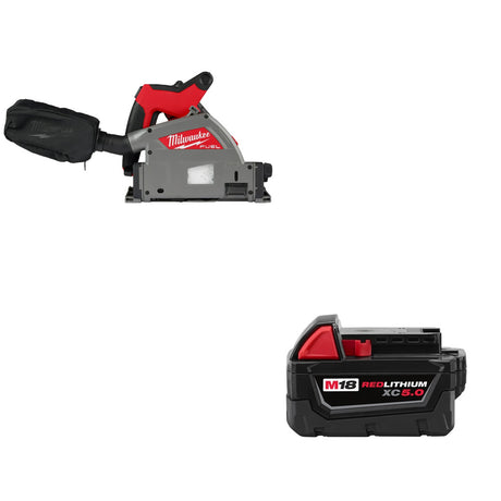 Milwaukee 2831-20 M18 FUEL 6-1/2" Track Saw W/ FREE 48-11-1850 M18 Battery Pack