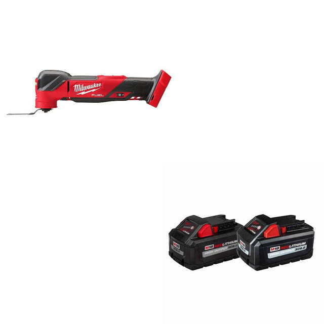 Milwaukee 2836-20 M18 FUEL Multi-Tool, Bare W/ 48-11-1868 M18 18V Battery, 2Pk