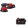 Milwaukee 2837-20 M18 FUEL 5" Sander W/ FREE 48-11-1850 M18 XC5.0 Battery Pack