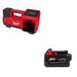 Milwaukee 2848-20 M18 Tire Inflator, Bare W/ 48-11-1850 M18 XC5.0 Battery Pack
