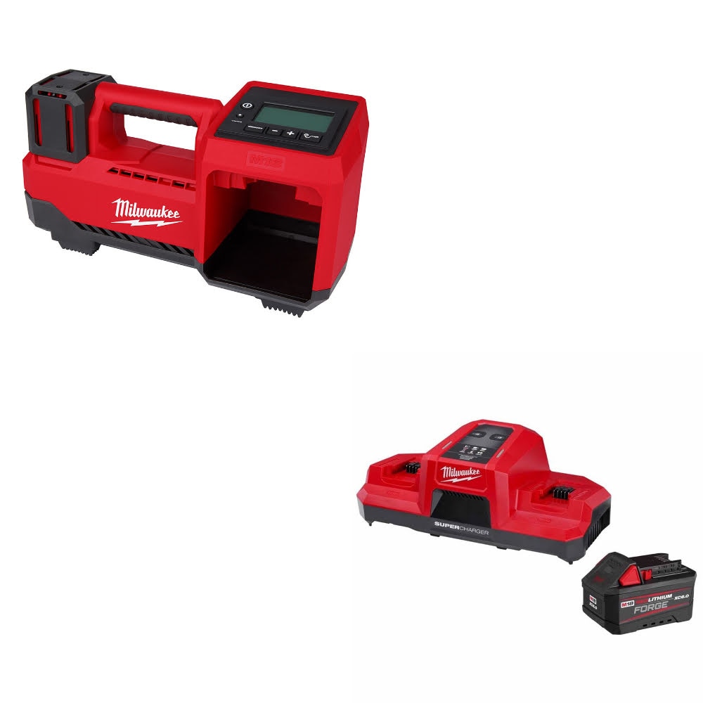 Milwaukee 2848-20 M18 Tire Inflator, Bare W/ 48-59-1861 M18 18V Starter Kit