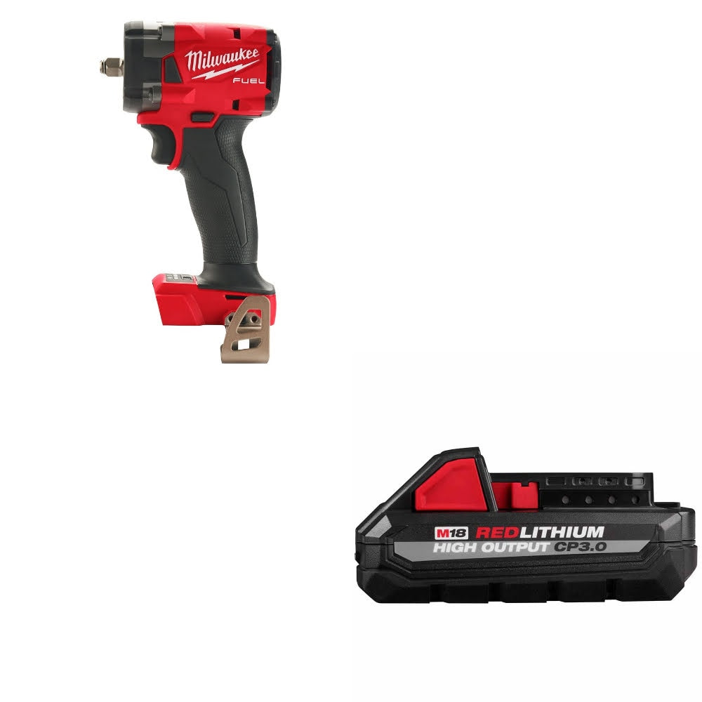 Milwaukee 2854-20 M18 FUEL 3/8" Impact Wrench W/ 48-11-1835 M18 CP3.0 Battery