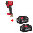 Milwaukee 2854-20 M18 FUEL 3/8" Impact Wrench W/ FREE 48-11-1862 M18 Battery 2Pk