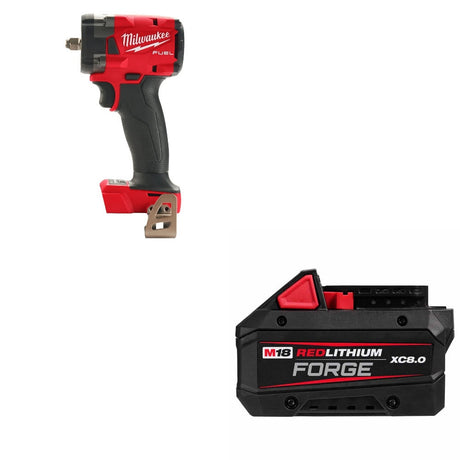 Milwaukee 2854-20 M18 FUEL 3/8" Impact Wrench W/ 48-11-1881 M18 Battery Pack