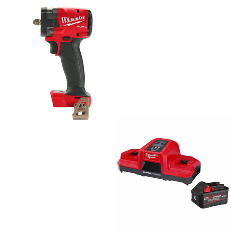 Milwaukee 2854-20 M18 FUEL 3/8" Impact Wrench W/ 48-59-1861 M18 18V Starter Kit