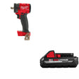 Milwaukee  2855-20 M18 FUEL 1/2" Impact Wrench W/ 48-11-1835 M18 CP3.0 Battery