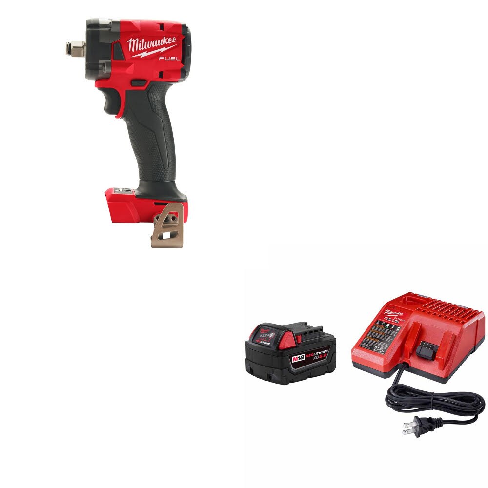 Milwaukee  2855-20 M18 FUEL 1/2" Impact Wrench W/ 48-59-1850 M18 Starter Kit