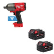 Milwaukee 2864-20 M18 FUEL Impact Wrench 3/4" W/ 48-11-1852 M18 XC5 Battery, 2Pk