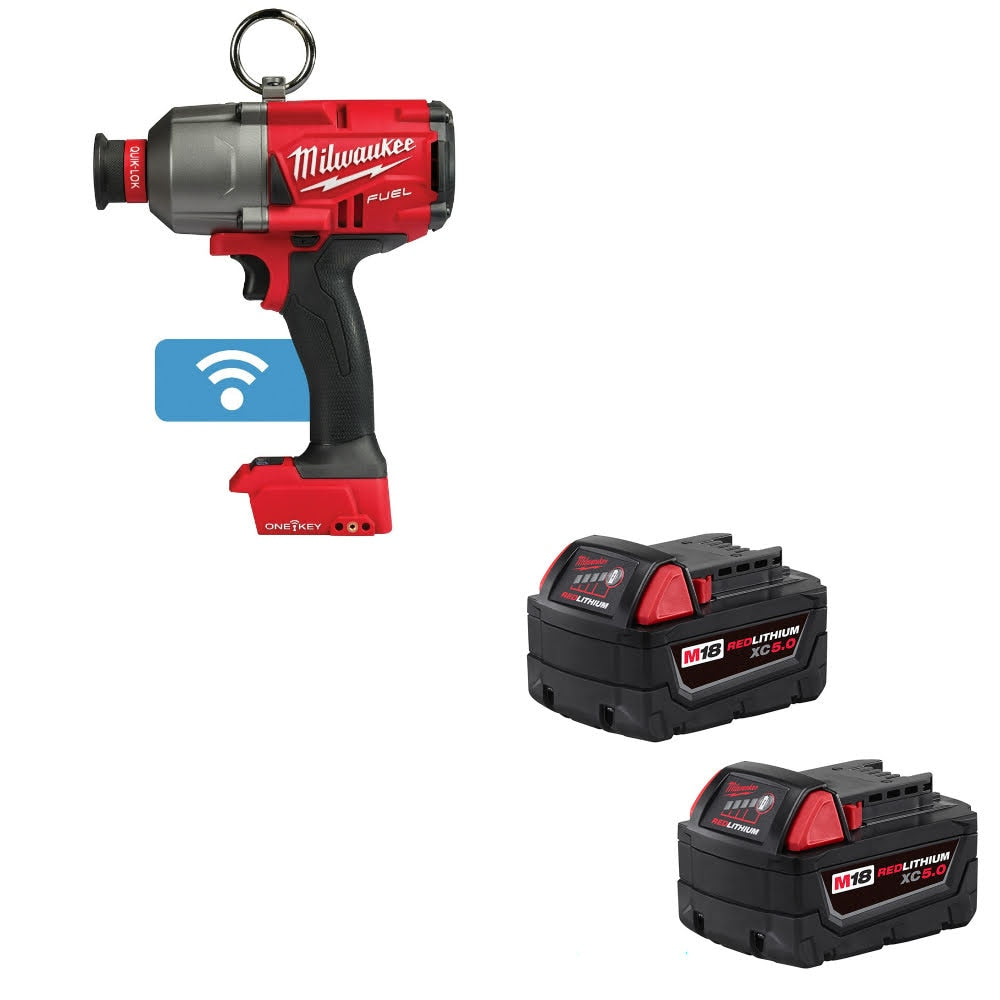 Milwaukee 2865-20 M18 FUEL 7/16" Impact Wrench W/ 48-11-1852 M18 Battery, 2 Pack