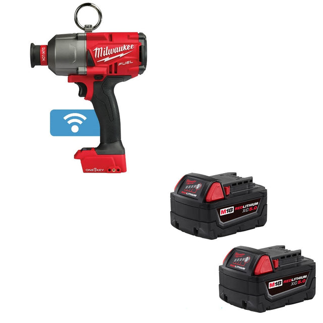 Milwaukee 2865-20 M18 FUEL 7/16" Impact Wrench W/ 48-11-1852 M18 Battery, 2 Pack