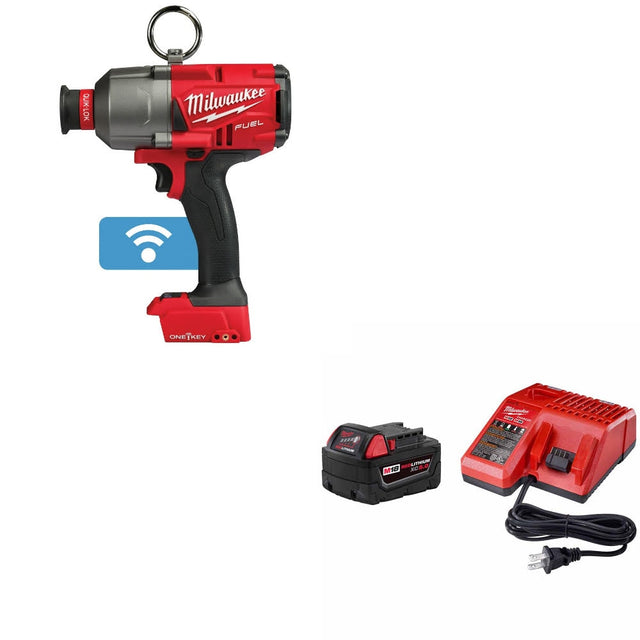 Milwaukee 2865-20 M18 FUEL 7/16" Impact Wrench W/ 48-59-1850 M18 XC5 Starter Kit