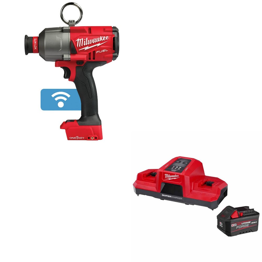 Milwaukee 2865-20 M18 FUEL 7/16" Impact Wrench W/ 48-59-1861 M18 18V Starter Kit