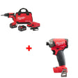 Milwaukee 2866-22 M18 Screw Gun Kit w/ FREE 2760-20 1/4" Hydraulic Driver, Bare