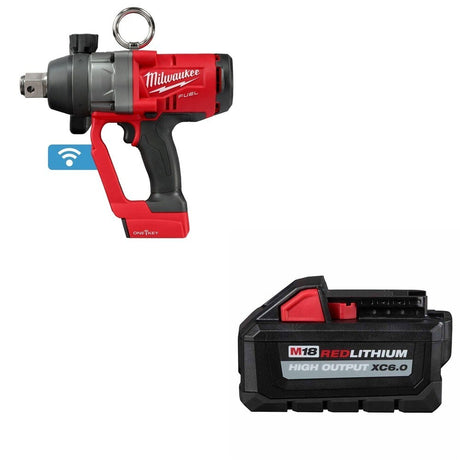 Milwaukee 2867-20 M18 FUEL 1" HTIW Impact Wrench w/ONE-KEY W/ FREE 48-11-1865 M18 Battery