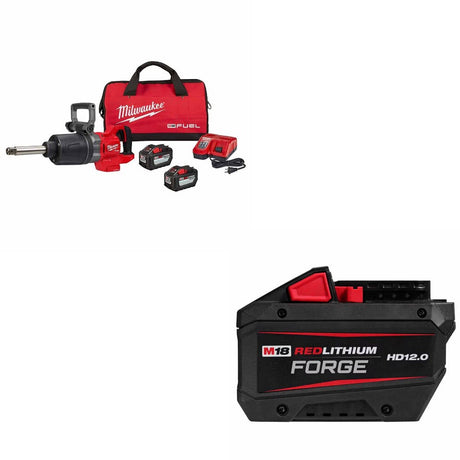 Milwaukee 2869-22HD 1" D-Handle Impact Wrench Kit W/ FREE 48-11-1813 Battery