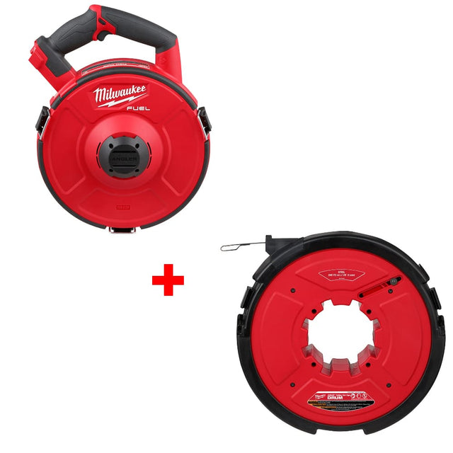 Milwaukee 2873-20 M18 FUEL Fish Tape Base w/ FREE 48-44-5178 M18 Steel Drum