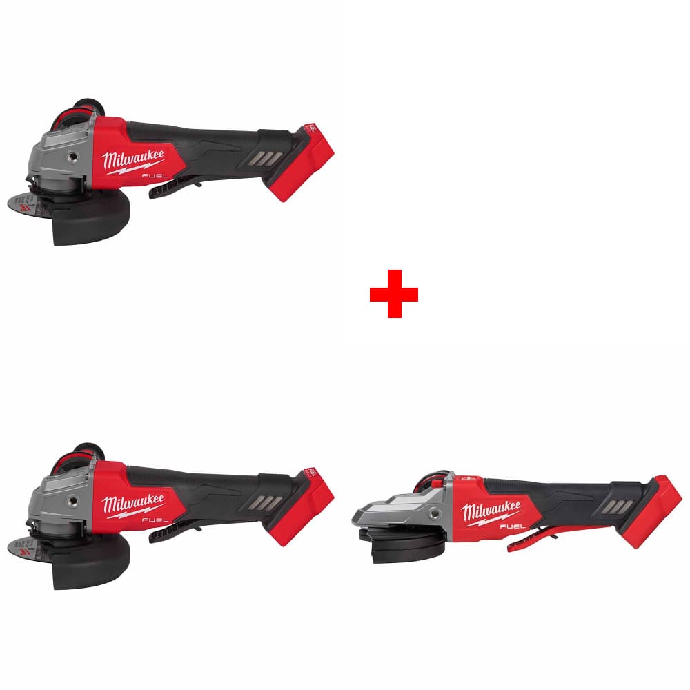 Milwaukee 2880-20 M18 FUEL 4-1/2" / 5"Grinder w/ 2886-20 M18 Grinder, 2 Pk