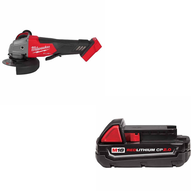Milwaukee 2880-20 M18 FUEL 4-1/2"/5" Grinder W/ 48-11-1820 M18 2.0 Battery Pack