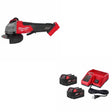 Milwaukee 2880-20 M18 FUEL 4-1/2"/5" Grinder W/ 48-59-1852B M18 18V Starter Kit