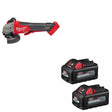 Milwaukee 2882-20 M18 FUEL 4-1/2"/5" Grinder W/ 48-11-1862 M18 XC6 Battery, 2Pk