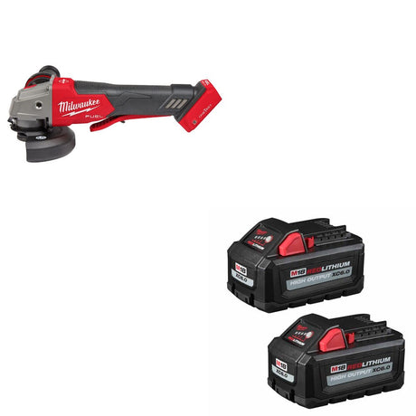 Milwaukee 2882-20 M18 FUEL 4-1/2"/5" Grinder W/ 48-11-1862 M18 XC6 Battery, 2Pk