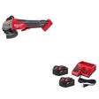 Milwaukee 2882-20 M18 FUEL 4-1/2"/5" Grinder W/ 48-59-1852B M18 18V Starter Kit