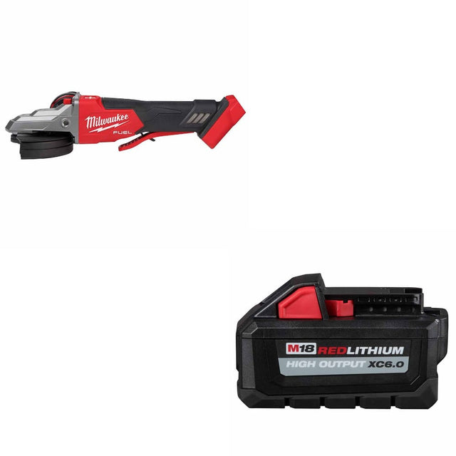 Milwaukee 2886-20 M18 FUEL 5" Grinder w/ FREE 48-11-1865 M18 XC6.0 Battery Pack