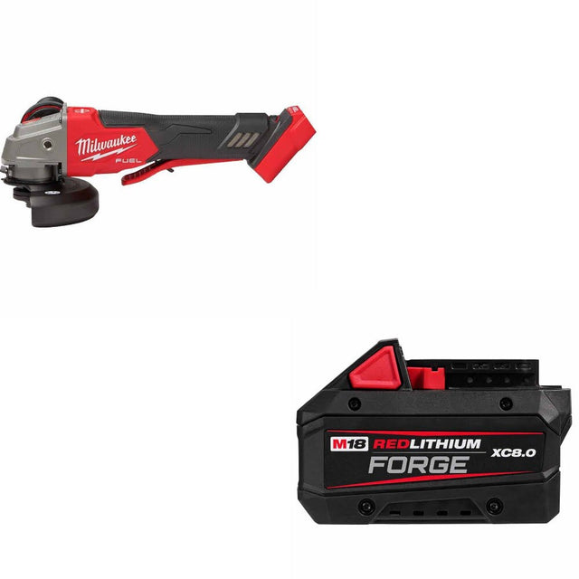 Milwaukee 2888-20 M18 FUEL 4-1/2"/5" Grinder W/ 48-11-1881 M18 XC8 Battery Pack