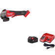 Milwaukee 2888-20 M18 FUEL 4-1/2"/5" Grinder W/ 48-59-1850 M18 XC5.0 Starter Kit