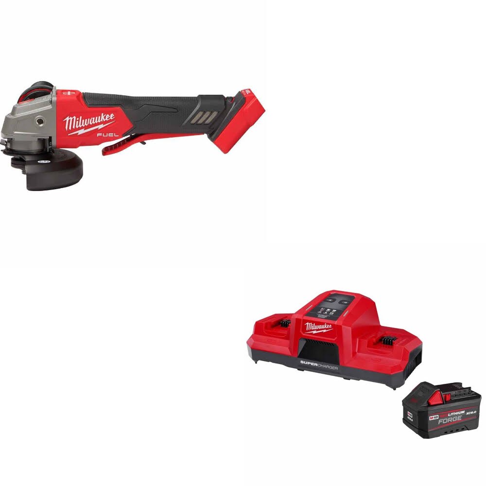 Milwaukee 2888-20 M18 FUEL 4-1/2"/5" Grinder W/ 48-59-1861 M18 18V Starter Kit